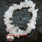 925 Silver Dream Ball & Genuine Rose Quartz Bead Stretch Bracelet CH-336-GSF