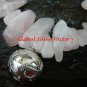 925 Silver Dream Ball & Genuine Rose Quartz Bead Stretch Bracelet CH-336-GSF