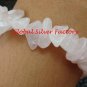 925 Silver Dream Ball & Genuine Rose Quartz Bead Stretch Bracelet CH-336-GSF