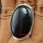 Chunky Sterling Silver & Black Onyx Unisex Ring RI-373-KT