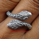 Sterling Silver Double Head Snake Ring SR-144-KT