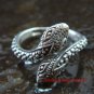 Sterling Silver Double Head Snake Ring SR-144-KT