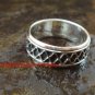 Sterling Silver Men, Women, Unisex Band Ring/ Spinner Ring SR-145-KA