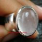Sterling Silver Rose Quartz Cabochon Ring RI-375-KT