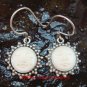 Sterling Silver Sun Moon Face  Ox Bone Earrings GDE-1156-NY