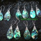 5x Wholesale Silver & Mixed Paua Shell Earrings SSB-327-GSF
