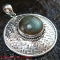 Large 925 Silver Bamboo/ Braided Design Pendant Labradorite SP-642-KT