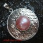 Large 925 Silver Bamboo/ Braided Design Pendant Pink Pearl SP-641-KT