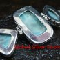 Sterling Silver & Three Larimar Bracelet - Assorted Stone Shapes SBB-387-KT