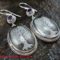 Sterling Silver Clear Quartz Crystal Earrings Amethyst ER-640-KT
