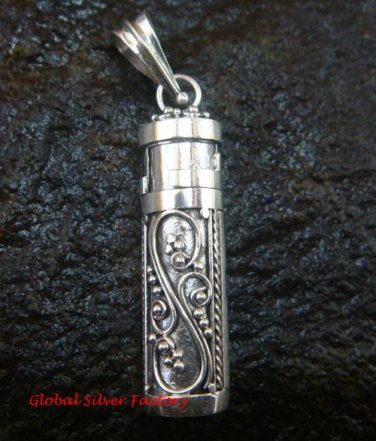 Hand Made 925 Silver Bali Cremation / Keepsake Pendant PP-385-KT