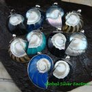 10x Wholesale 925 Silver Nautilus Shell Pendants Assorted Designs SSB-331-GSF