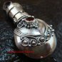 Sterling Silver  Ornate Cremation /Perfume Pendant Garnet PP-388-KT