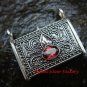 Handcrafted 925 Silver Bali Keepsake Pendant Garnet LP-200-IKP