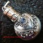 Sterling Silver Ornate Cremation /Perfume Pendant Rainbow Moonstone PP-389-KT