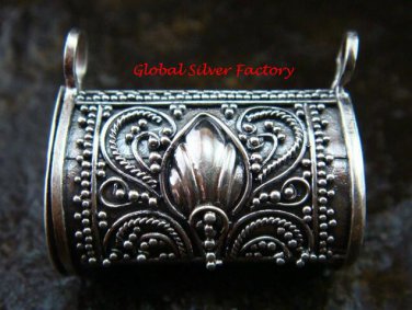 Sterling Silver Balinese Keepsake Locket Pendant LP-201-IKP