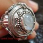 Sterling Silver Bali Poison Locket Ring w/Rainbow Moonstone LR-632-KT