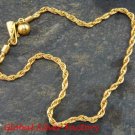 Sterling Silver & 22kt Gold Plated Women Anklet w Charms SBB-391-KT