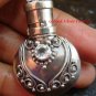 Sterling Silver  Ornate Cremation /Perfume Pendant Blue Topaz PP-390-KT