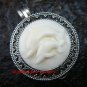 925 Silver  Carved Dolphin  Keepsake Locket Pendant LP-202-KA