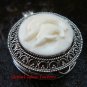 925 Silver  Carved Dolphin  Keepsake Locket Pendant LP-202-KA