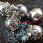 5x Wholesale  Bundle 925 Silver Bali Cremation - Various Stones SSB-349-GSF