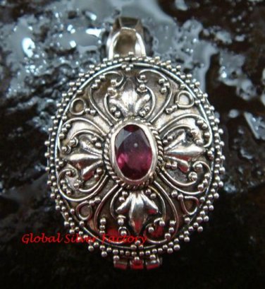 Bali Hand Made Sterling Silver Keepsake, Locket Pendant LP-207-KT