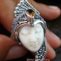 Sterling Silver Citrine Goddess Cocktail Ring GDR-1103-PS