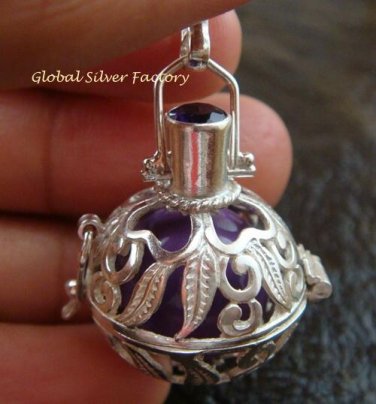 20mm Silver & Amethyst Harmony Ball HB-337-KT