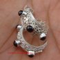 Gorgeous 925 Silver Bali Design Garnet Earrings ER-595-NY