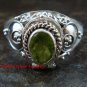 925 Silver Peridot Locket Ring LR-651-KT