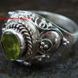 925 Silver Peridot Locket Ring LR-651-KT