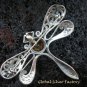 925 Silver Citrine Dragonfly Brooch Pendant BC-135-KT