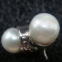 Silver Pearl and Garnet Earrings ER-719-KA