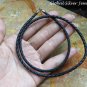 Silver and Woven Leather Cord SCC-183-KA