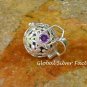 Silver and Amethyst Harmony Ball Pendant HB-396-KT