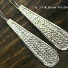 Silver Woven Design Earrings SE-247-KT