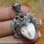 Silver and Mixed Gemstone Naya Goddess Pendant GDP-1287-PS