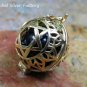 Gold Plated Silver Star of David Chime Ball Pendant GPB-102-KT