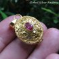 22k Gold Plated Synthetic Ruby Locket Pendant GPP-111-KT