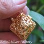 Silver and 22k Gold Plated Harmony Ball Pendant GPP-112-KT