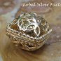 Silver and 22k Gold Plated Harmony Ball Pendant GPP-112-KT