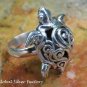 Sterling Silver High Polish Sea Turtle Ring SR-215-KT