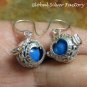 Silver Heart Design Harmony Ball Earrings CBE-153-KA