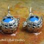 Silver Heart Design Harmony Ball Earrings CBE-153-KA