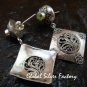Ornate Sterling Silver & Peridot Bali Designer Earrings ER-674-KT