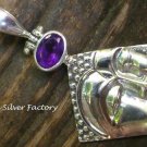 Sterling Silver and Amethyst Kwan Yin Pendant SP-760-KT