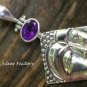 Sterling Silver and Amethyst Kwan Yin Pendant SP-760-KT