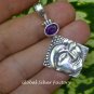 Sterling Silver and Amethyst Kwan Yin Pendant SP-760-KT