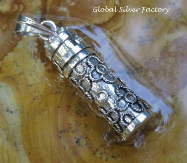 Sterling Silver Twisted Wire Flower Cremation Pendant PP-485-KT